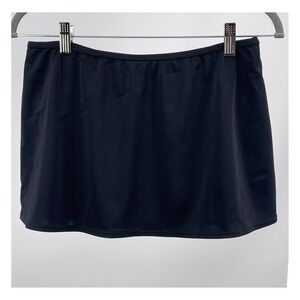Victoria's Secret Swim Skirt Womens M Black Skirted Bikini Bottom 232887-093